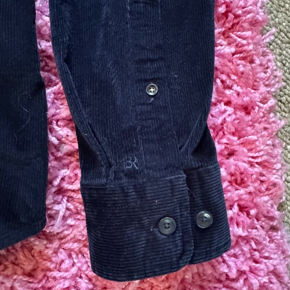 Banana Republic Dark Blue Corduroy Button-Up Shirt - Picture 7 of 8
